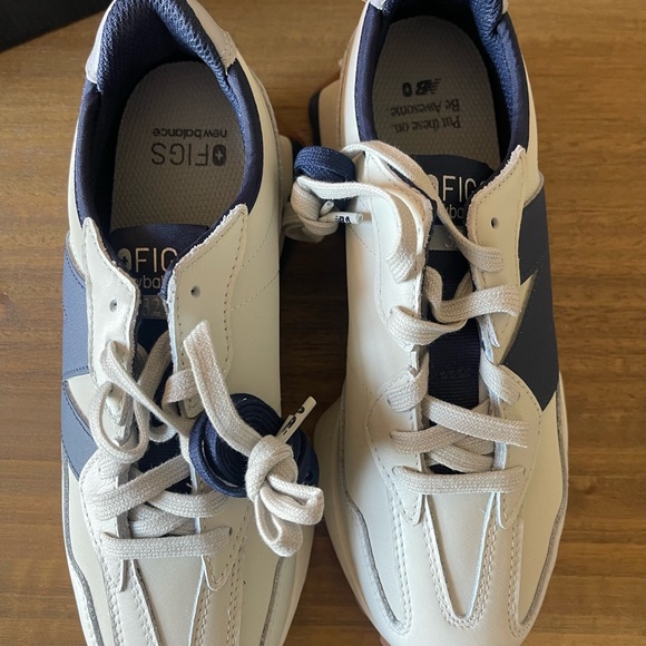 Figs- New Balance Cream and Blue Sneakers for Healthcare - Picture 6 of 6